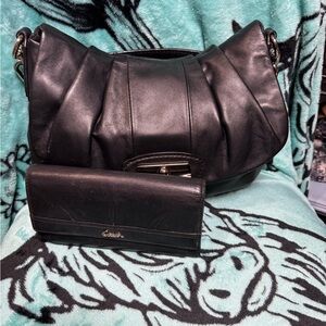 Coach Black Leather Wallet ONLY